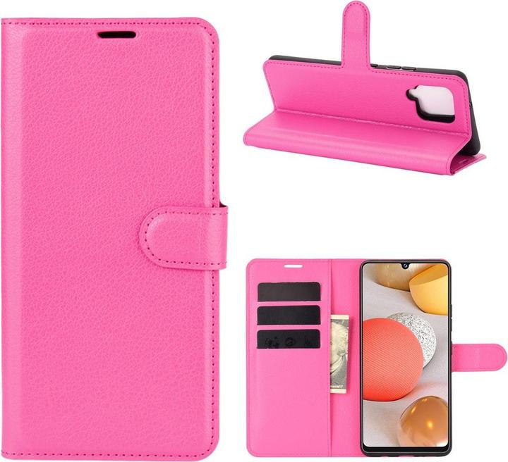 Actual product image Cover-Discount Galaxy A42 - leather case cover pink (Samsung Galaxy A42 5G)