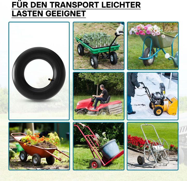 Produktbild Wiltec Standard Schlauch Reifen 2.8/2.50-4 90kg Ventil TR87 Schubkarre Sackkarre