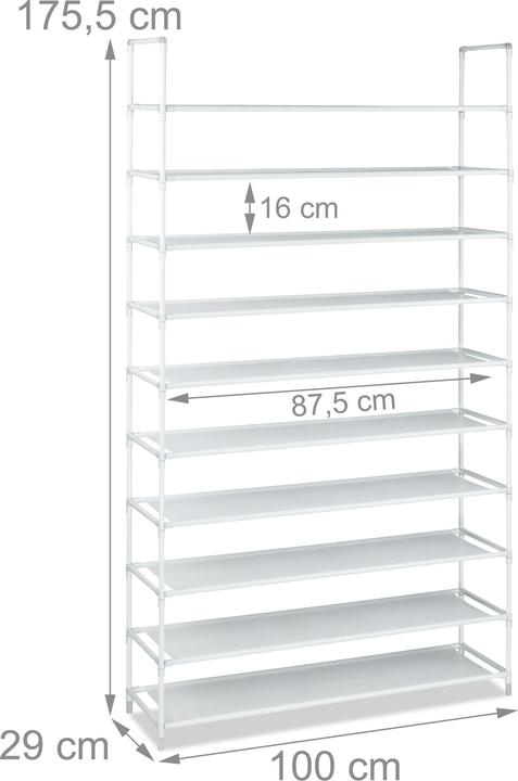 Productafbeelding Relaxdays Schoenenrek (100 x 29 x 175,5 cm)