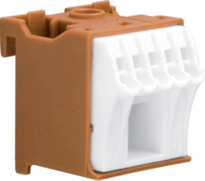 Hager Terminal block Brown, White 6pin