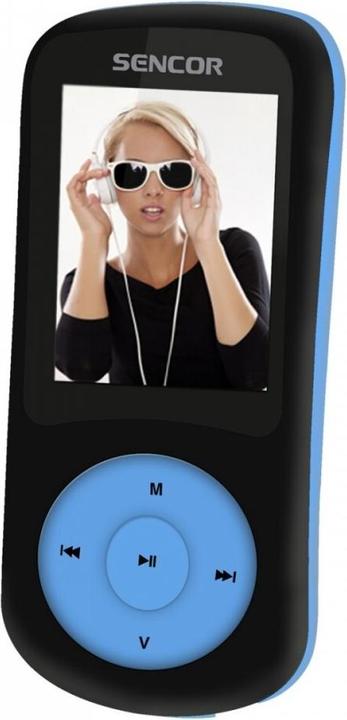 Actual product image Sencor SFP 5870 BBU MP3/MP4 player MP3 player Black, Blue (8 GB)