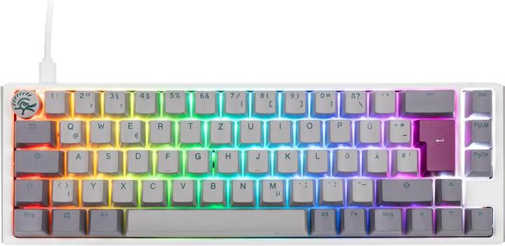 Produktbild Ducky One 3 Mist Grey SF Gaming Tastatur, RGB LED - MX-Red (DE, Kabelgebunden)