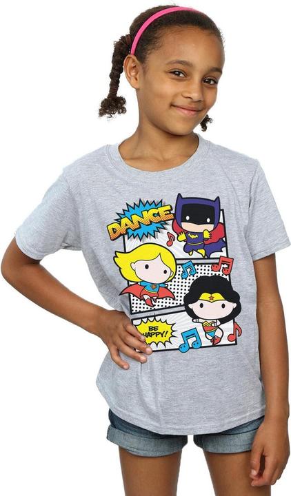 Immagine prodotto Chibi Super Friends Dance Maglietta Ragazze (140, 146)