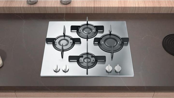 Actual product image Hotpoint FTGHL 641 D/IX/HA Stainless steel Built-in hob 60 cm Gas 4 burner(s)