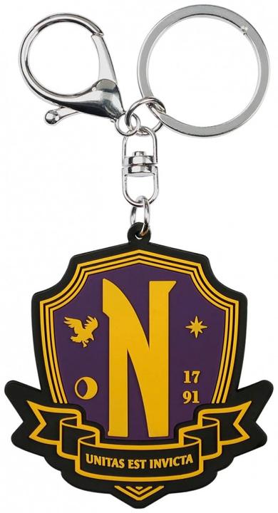Image du produit Karactermania MERCREDI - Emblème Nevermore - Porte-clés en Caoutchou