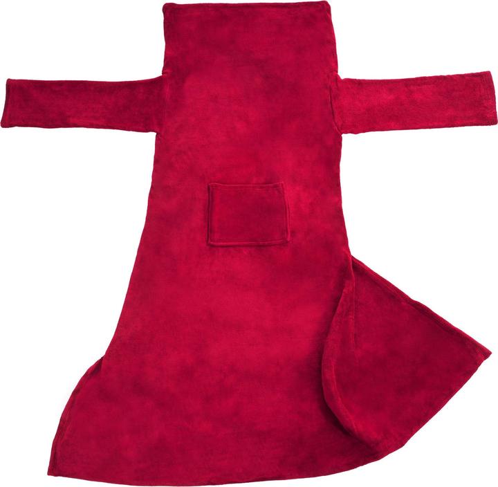 Actual product image tectake 2x cuddly blanket with sleeves (200 x 170 cm)