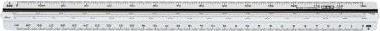 Actual product image M+r M + R triangular ruler 30.0 cm, silver/black (300 mm)