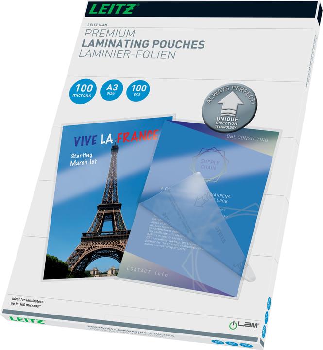 Actual product image Leitz Laminating foil (A3, 100 Piece, 100 µm)