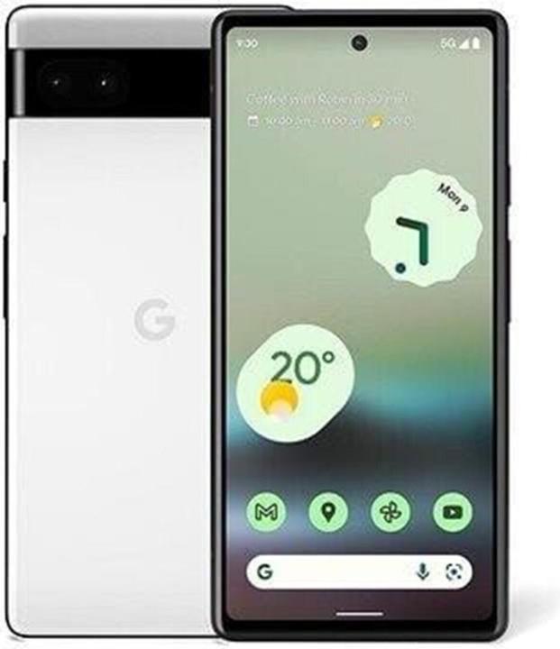 Productafbeelding Google Pixel 6a (128 GB, Wit krijt, 6.10", SIM + eSIM, 12.20 Mpx, 5G)