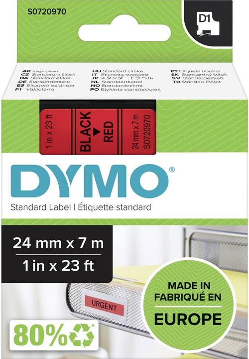 Produktbild Dymo S0720970 Standardband (2.40 cm, Schwarz)