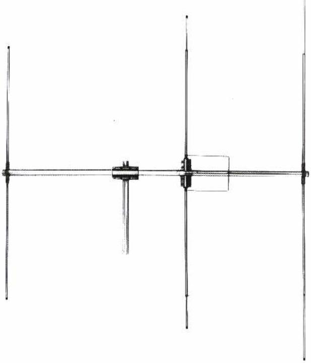 Actual product image Lemm Simple CB antenna DIRETTIVA D3, 3 elements, 26-30 MHz, 1200 W, gain 9 dB, length 270 cm, Win