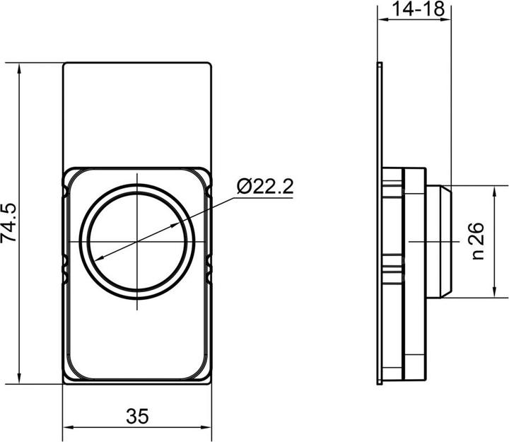 Produktbild Glutz Zylinderschutzeinsätze RZ 59300 (Türgriff)
