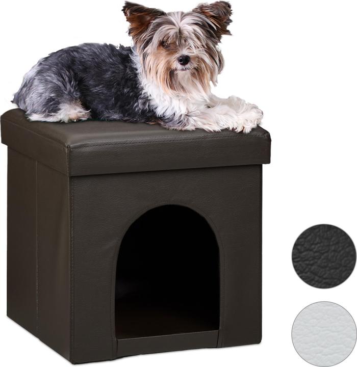 Actual product image Relaxdays Dog Box Seat Stool
