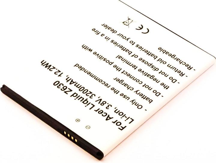 Immagine prodotto AGI 44888 - Batteria - Acer - Acer Liquid Z630 - Bianco - Ioni di litio (Li-Ion) - 3200 mAh