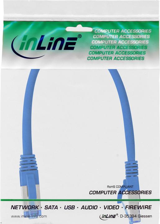 Actual product image InLine Patch cable (S/FTP, CAT6a, 0.25 m)