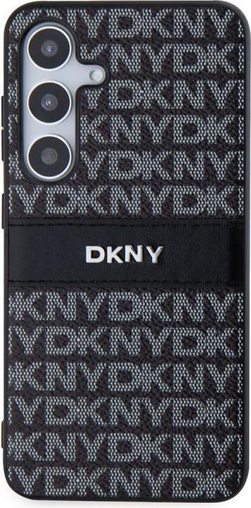 Actual product image DKNY DKHCSPRTHSLK S921 czarny/black hardcase Leather Mono Stripe & Metal Logo (Samsung Galaxy S24)