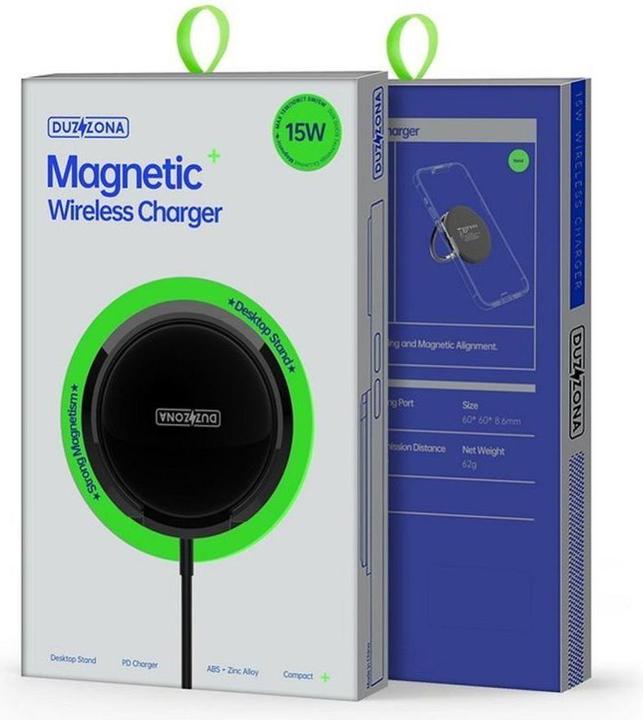 Produktbild Duzzona Kabelloses Ladegerät W1 MagSafe 15W weiss (15 W)
