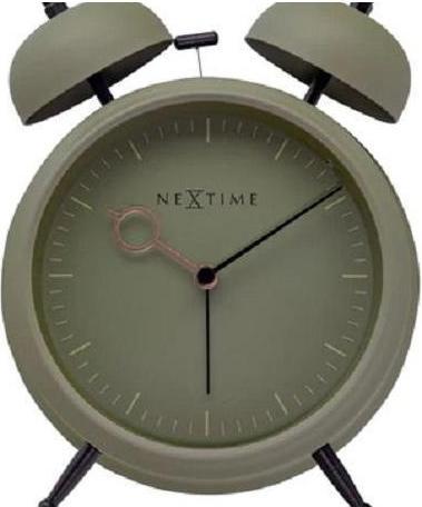 Actual product image Nextime Tischwecker - 15 x 18 x 7 cm - olive - Golden hour