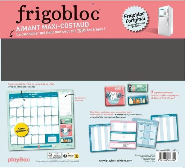 Produktbild Frigobloc : de janvier à décembre 2025 (Französisch)