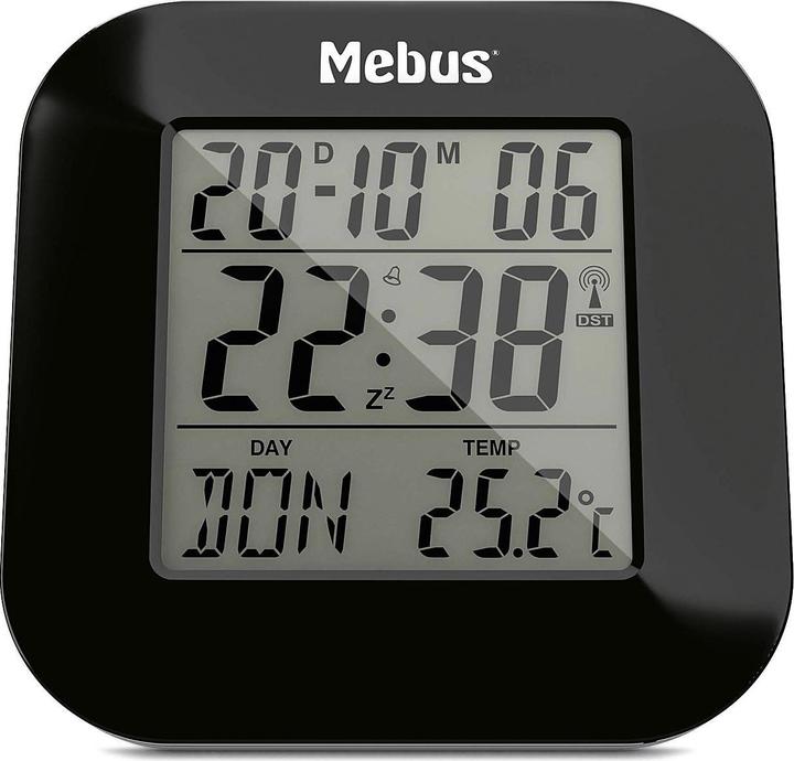 Produktbild Mebus MEB Funkwecker digital schwarz