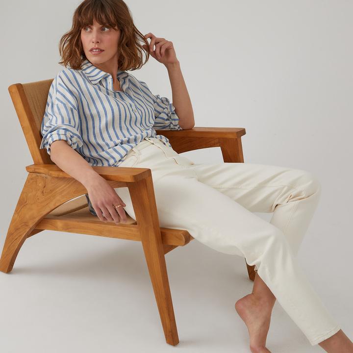 Actual product image La Redoute Collections Boyfit jeans with high waistband (S)