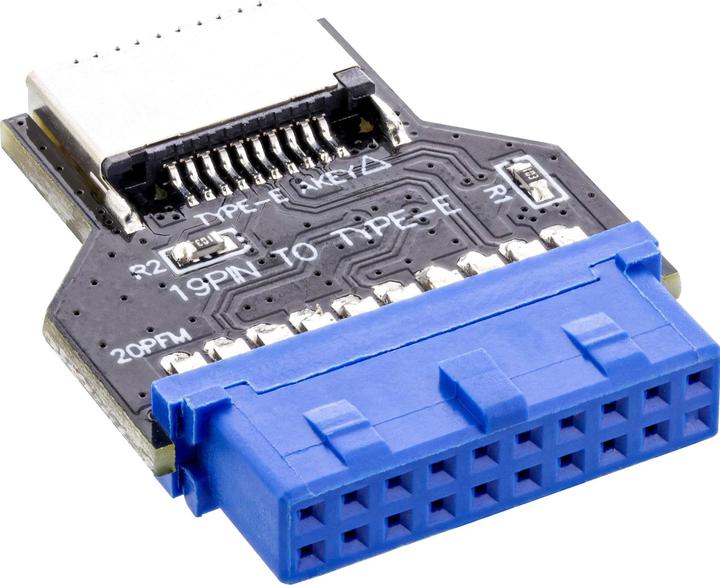 Produktbild InLine USB 3.0 Mainboard zu USB 3.2 Typ-E Key-A Adapter intern