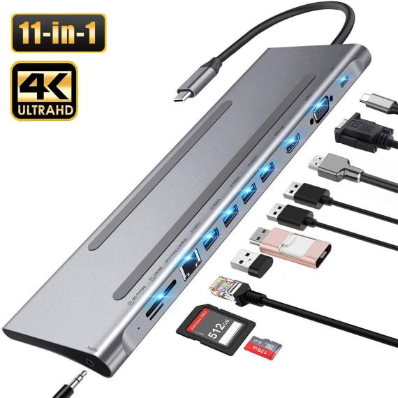 Actual product image T'nB TNT Dock 11-in-1 Type-C (USB-C, 11 Ports)