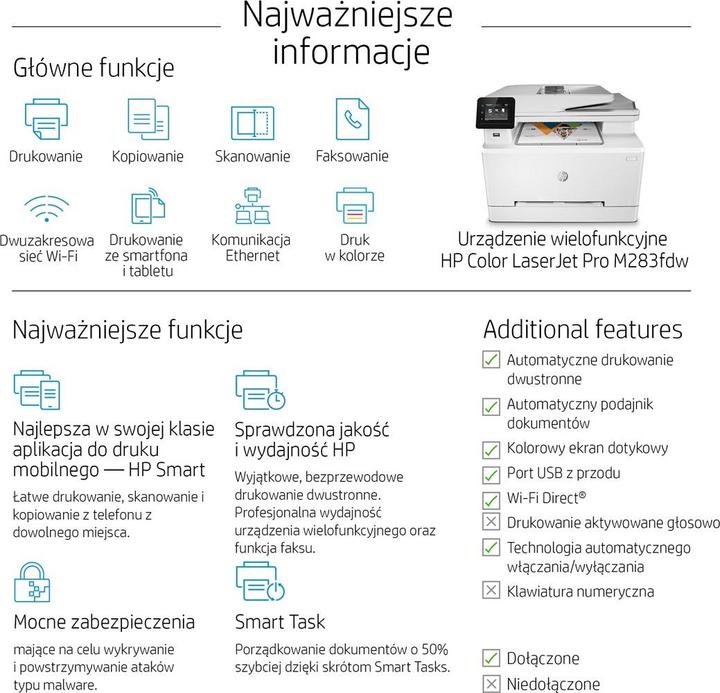 Produktbild HP M283fdw Color LaserJet Pro (Laser, Farbe)