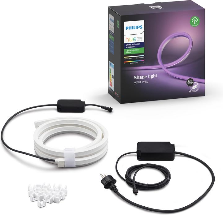 Immagine prodotto Philips Hue Hue LED Striscia luminosa per esterni (DE Plug) (Multicolore, 200 cm, Esterno)