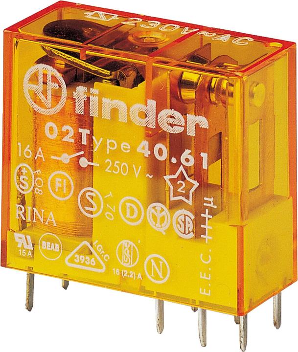 Finder Steck-/Printrelais 40.61.8.230.1000
