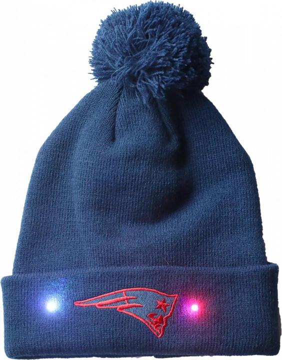Produktbild Foco New England Patriots - NFL - Pudelmütze (Beanie) mit blinkenden LEDs - Navy Blau