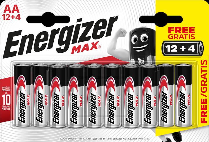 Energizer Max Alcalina (16 pz., AA, 2700 mAh)