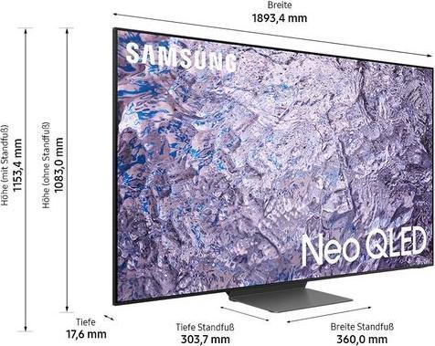 Produktbild Samsung QE85QN800C (85", QN800C, NeoQLED, 8K, 2023)