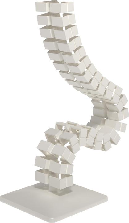 Produktbild Dataflex Kabelwurm für Steh-Sitz-Arbeitsplatz, weiss (34.370) (134 cm)