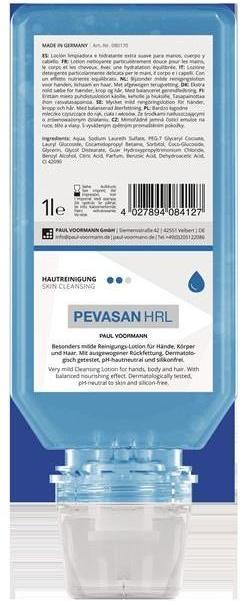 Immagine prodotto Paul Voorman Detergente per mani Pevasan HRL 1 l bottiglia morbida senza silicone e a pH neutro PAUL VOORMANN (1000 ml)