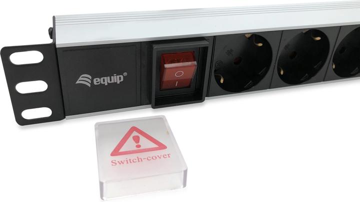 Produktbild equip Steckdosenleiste 1HE8fach Schukon. Alu Sch (8 x, CEE 7/3, 1.80 m)