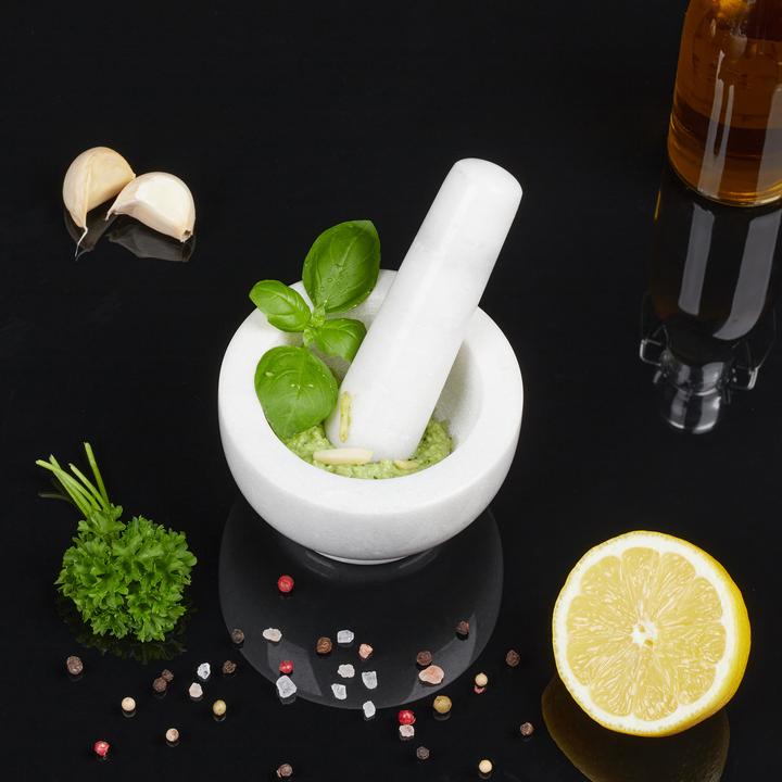 Image du produit Relaxdays Mortier et pilon, en marbre