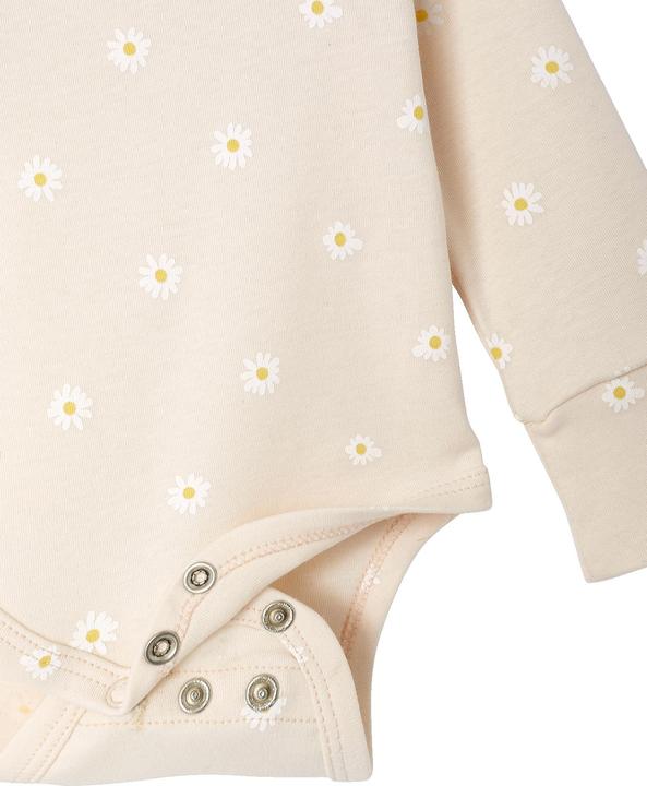Actual product image Vertbaudet Bio-Kollektion: Mitwachsender Baby Wickelbody mit Gänseblümchen (74)