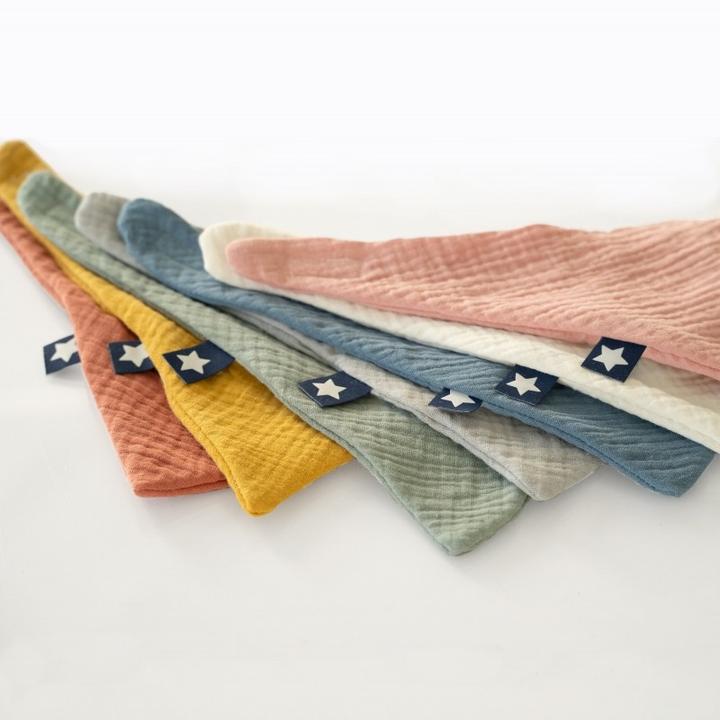 Actual product image Julius Zöllner Muslin scarf, dusty rose (20 cm, 20 cm)