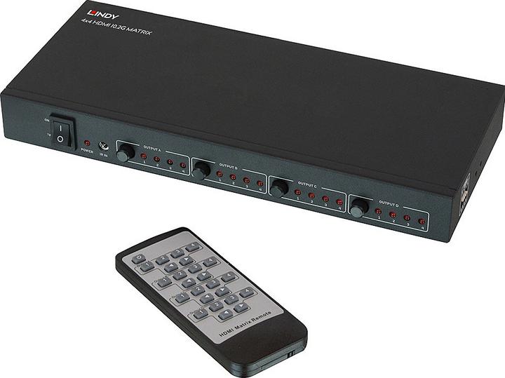 Actual product image Lindy HDMI 4K UHD 4x4 Matrix