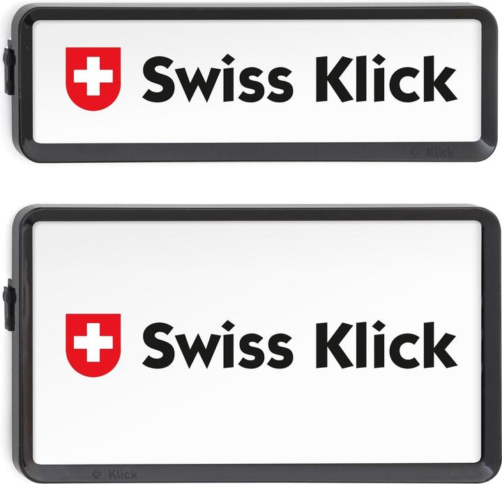 Immagine prodotto Swissklick Set di porta numeri intercambiabili formato verticale 30x8cm 30x16cm (Anteriore + posteriore, Effigie)