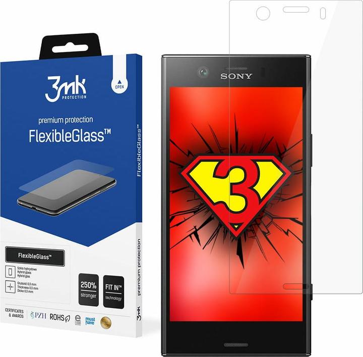 Produktbild 3MK Sony Xperia XZ1 Compact - FlexibleGlass? (1 Stück, Sony Xperia XZ1 Compact)