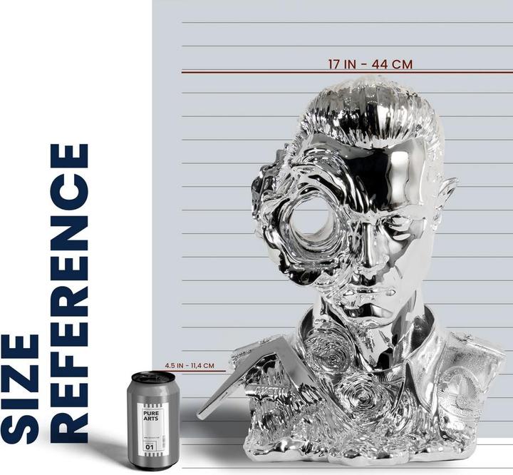 Produktbild Purearts TERMINATOR - T-1000 Liqu. Metal Mask - Statuette compatible '29x36x44cm'