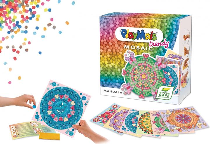 Actual product image PlayMais Trendy Mosaic Mandalas (3,000 pieces)