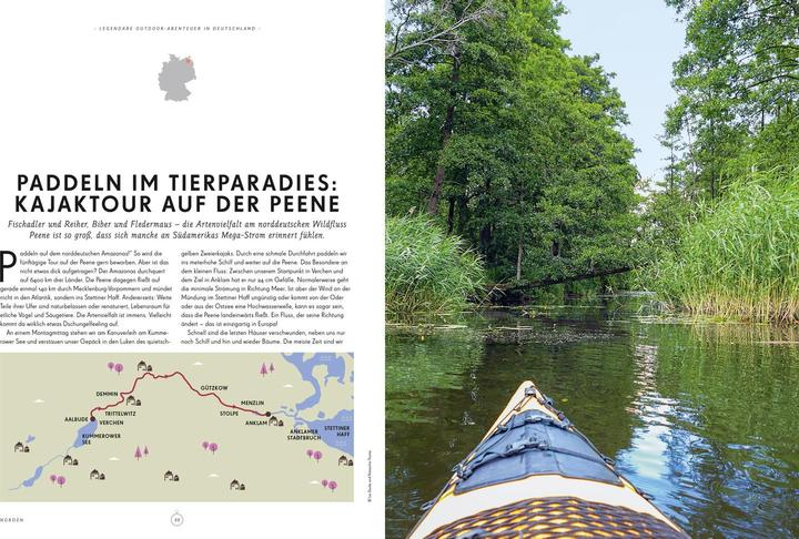 Produktbild Bildband Legendäre Outdoorabenteuer in Deutschland (Deutsch, Tanja Schuhbauer, Oliver Karaschewski, Tanja Weidner, Markus Kuhnhenne, Moritz Jacobi, Alexandra Lattek, Carlota Citoler, Erika Dürr, Aileen Tiedemann, Christian Haas, Aylin Krieger, Julia Reichardt, Franziska Consolati, 2023)