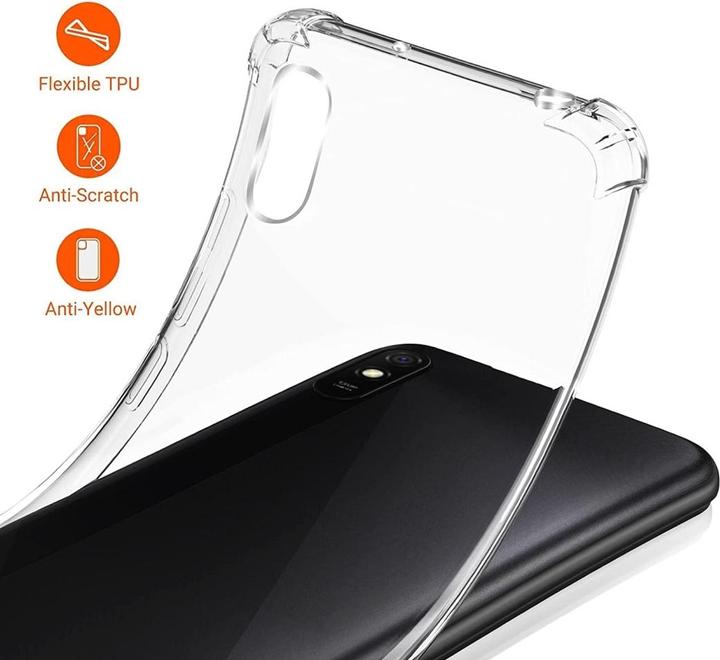 Actual product image Screenguard Xiaomi Redmi 9A Case Crystal Soft Airbag Bumper (Xiaomi Redmi 9A)