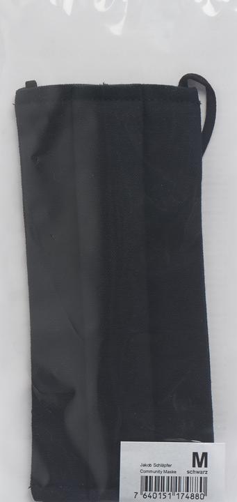 Actual product image Jakob Schlaepfer Testex Community Maske M schwarz (No official protection class, 1 x)