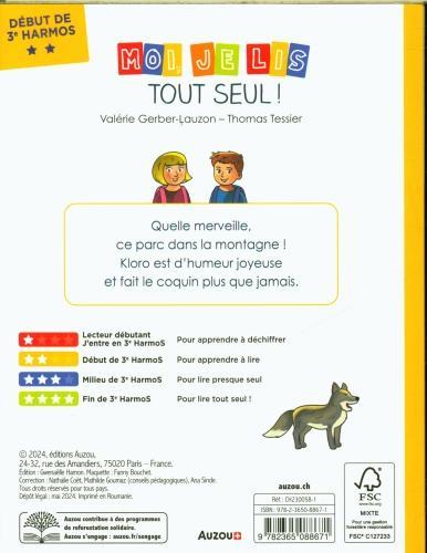 Etichetta energetica Le parc des Marécottes : début de 3e HarmoS (Francese, Gerber-Lauzon Valérie, Tessier Thomas, 2024)