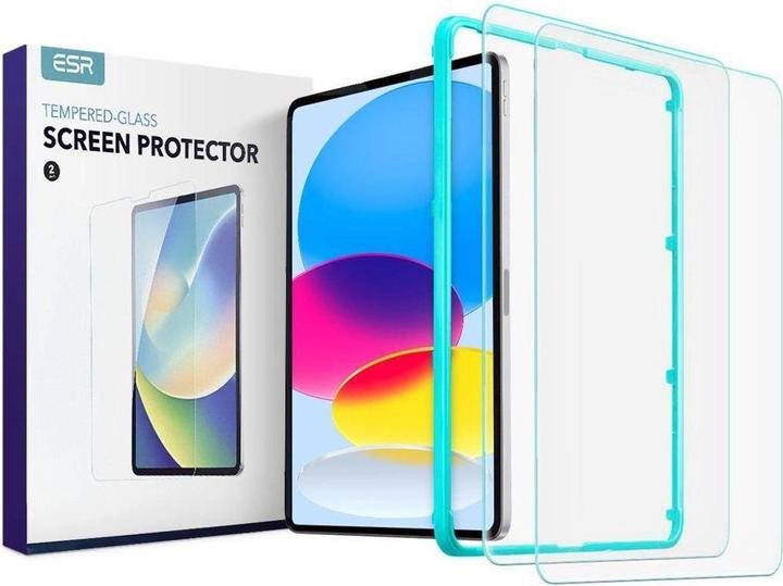 Actual product image ESR TEMPERED GLASS TEMPERED GLASS 2-PACK IPAD 10.9 2022 CLEAR (2 Piece, iPad 10.9 (2022))