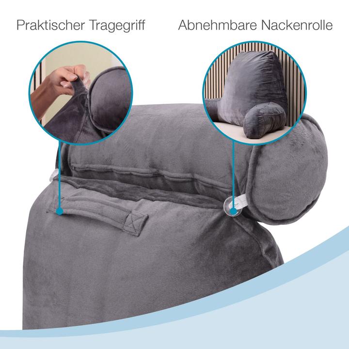 Produktbild Aktivshop Rückenkissen (50 x 90 x 67 cm, 40 x 76 x 46 cm)